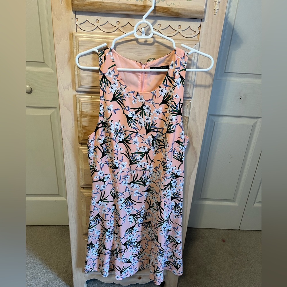 Banana Republic Coral Floral Dress
